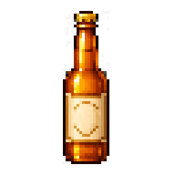 Pixel-art bottle of beer