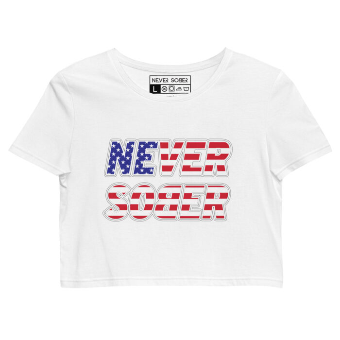 Never Sober America Crop Top