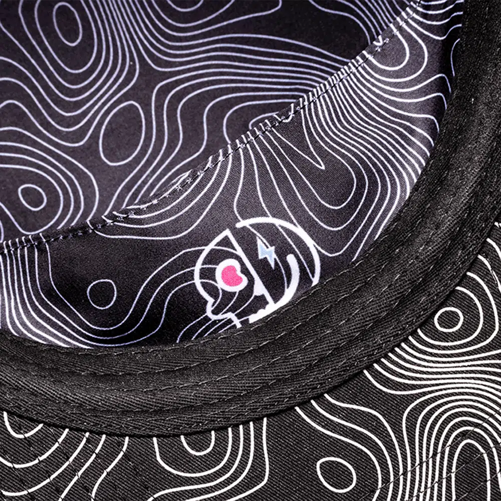 Inside pocket detail of Never Sober hat